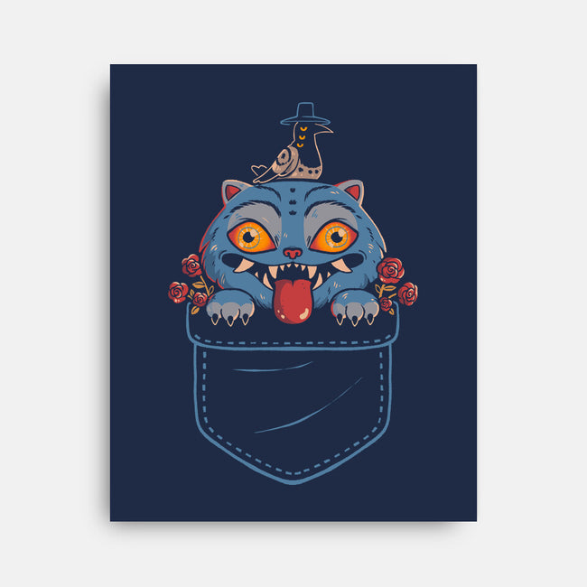 Blue Tiger Pocket-None-Stretched-Canvas-Arigatees