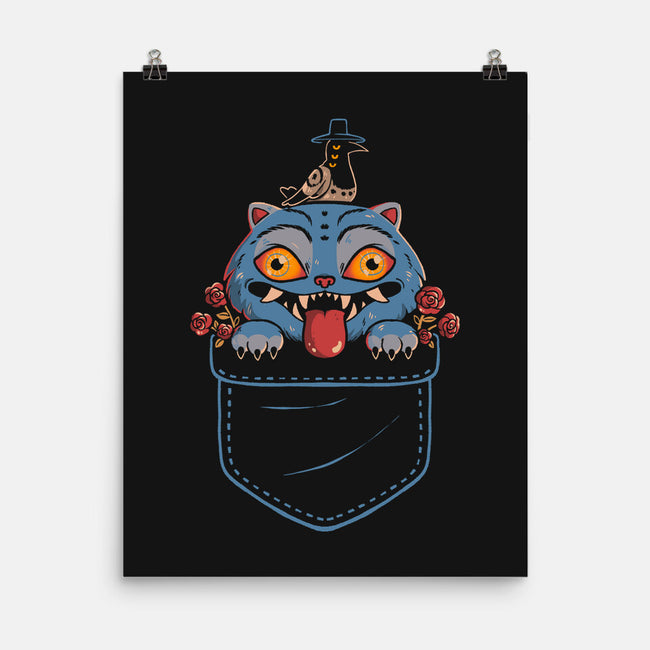 Blue Tiger Pocket-None-Matte-Poster-Arigatees