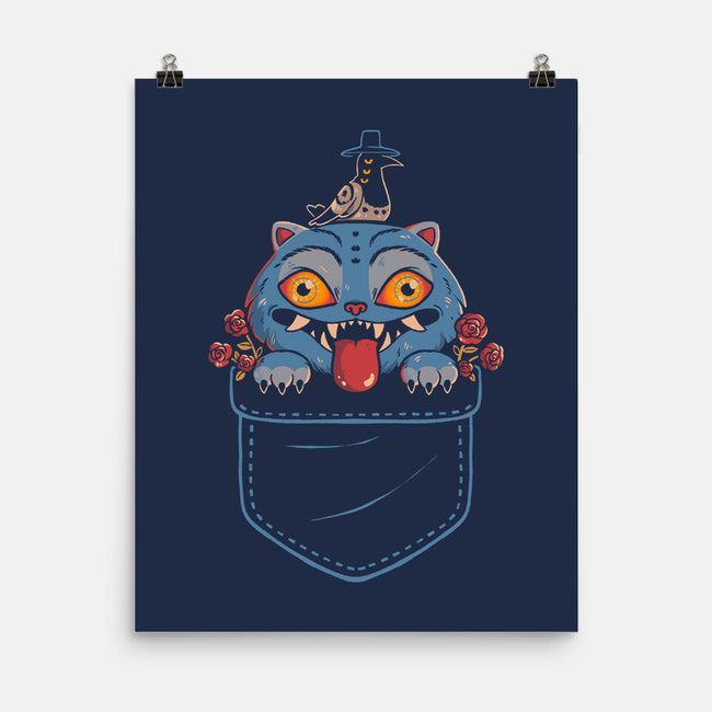 Blue Tiger Pocket-None-Matte-Poster-Arigatees