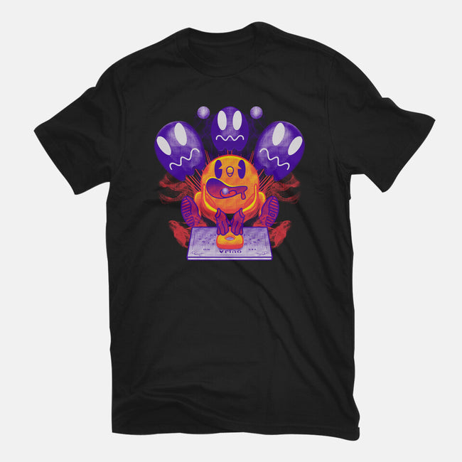 Pacman Ouija-Womens-Fitted-Tee-Samuel