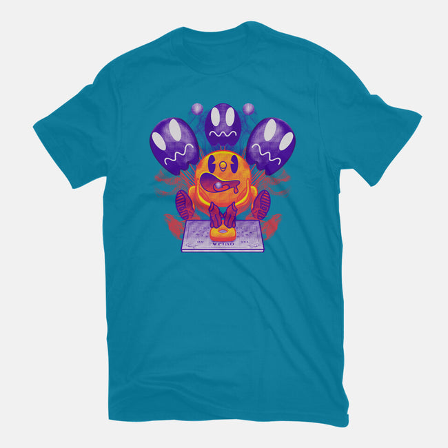 Pacman Ouija-Womens-Fitted-Tee-Samuel