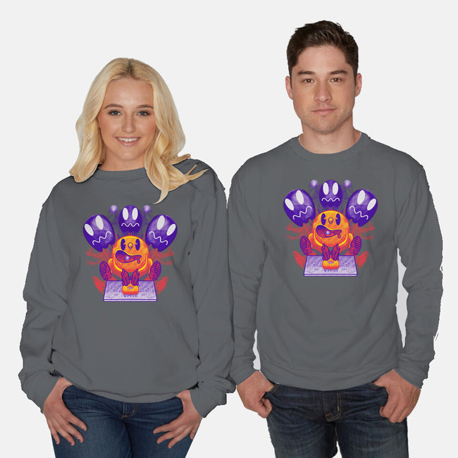 Pacman Ouija-Unisex-Crew Neck-Sweatshirt-Samuel