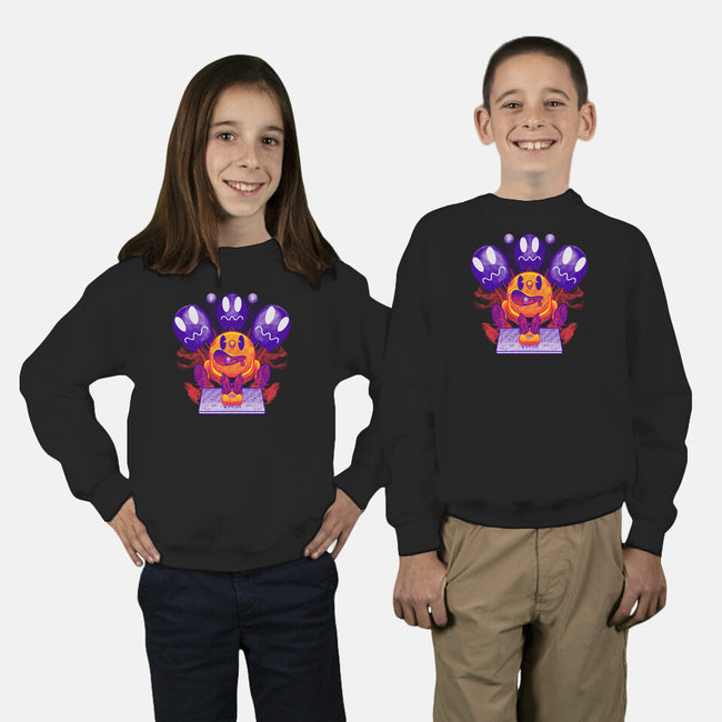 Pacman Ouija-Youth-Crew Neck-Sweatshirt-Samuel