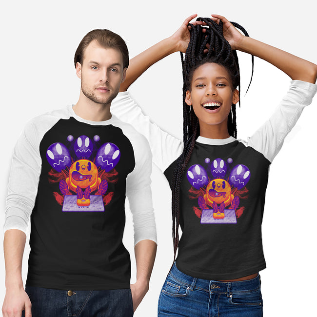 Pacman Ouija-Unisex-Baseball-Tee-Samuel