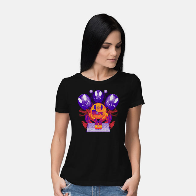 Pacman Ouija-Womens-Basic-Tee-Samuel