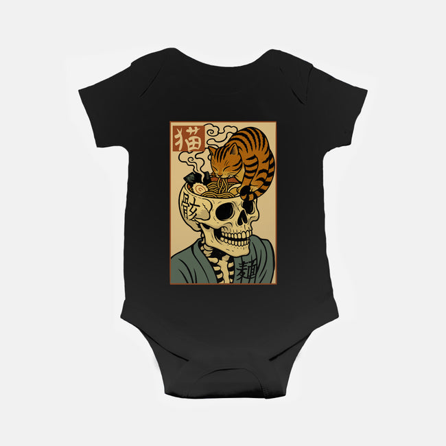 Skull Noodles And Cat Uikioe-Baby-Basic-Onesie-fanfabio