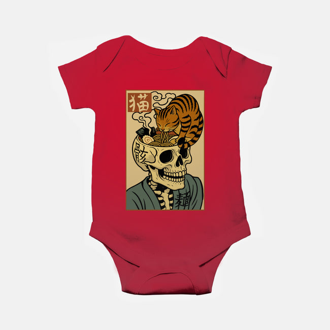 Skull Noodles And Cat Uikioe-Baby-Basic-Onesie-fanfabio