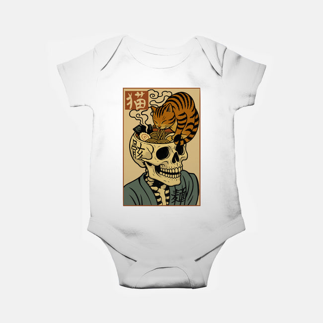 Skull Noodles And Cat Uikioe-Baby-Basic-Onesie-fanfabio