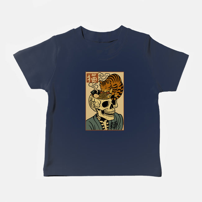 Skull Noodles And Cat Uikioe-Baby-Basic-Tee-fanfabio