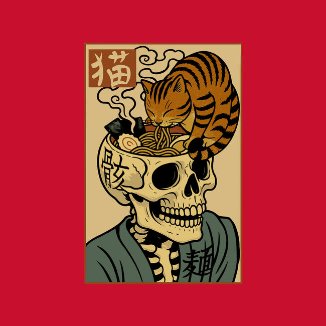 Skull Noodles And Cat Uikioe-Unisex-Basic-Tee-fanfabio