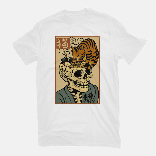 Skull Noodles And Cat Uikioe-Womens-Fitted-Tee-fanfabio