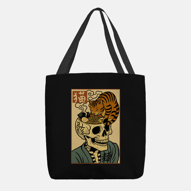 Skull Noodles And Cat Uikioe-None-Basic Tote-Bag-fanfabio