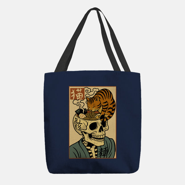 Skull Noodles And Cat Uikioe-None-Basic Tote-Bag-fanfabio