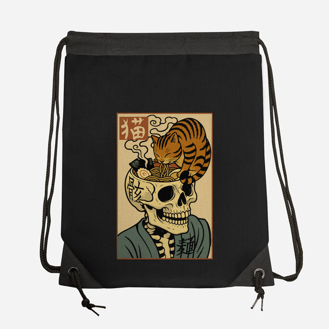 Skull Noodles And Cat Uikioe-None-Drawstring-Bag-fanfabio