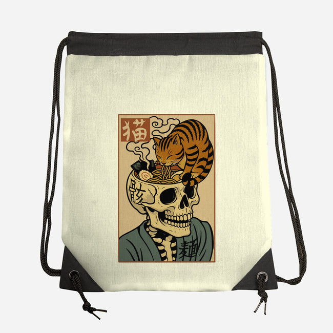 Skull Noodles And Cat Uikioe-None-Drawstring-Bag-fanfabio