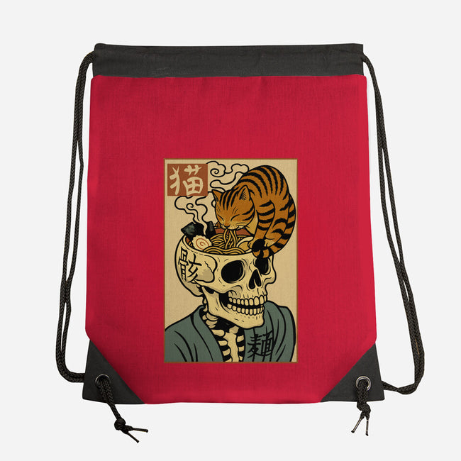 Skull Noodles And Cat Uikioe-None-Drawstring-Bag-fanfabio