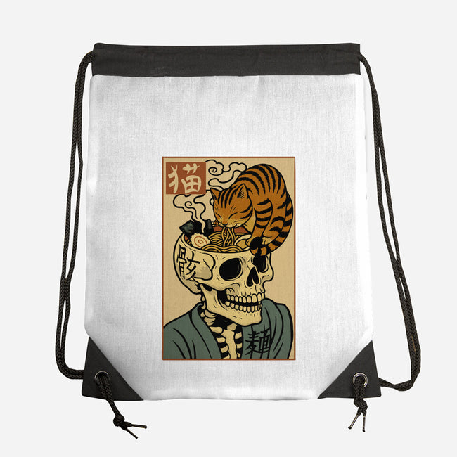 Skull Noodles And Cat Uikioe-None-Drawstring-Bag-fanfabio