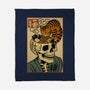 Skull Noodles And Cat Uikioe-None-Fleece-Blanket-fanfabio