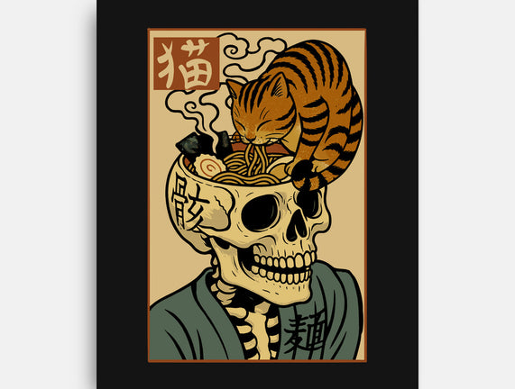 Skull Noodles And Cat Uikioe