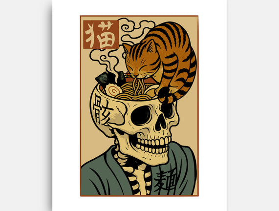Skull Noodles And Cat Uikioe