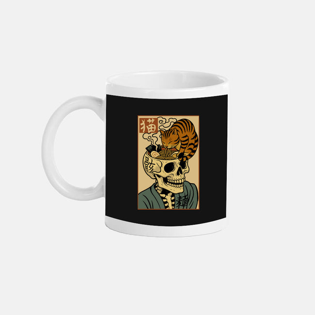Skull Noodles And Cat Uikioe-None-Mug-Drinkware-fanfabio