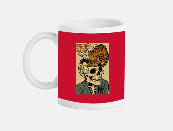 Skull Noodles And Cat Uikioe