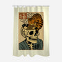 Skull Noodles And Cat Uikioe-None-Polyester-Shower Curtain-fanfabio