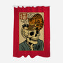 Skull Noodles And Cat Uikioe-None-Polyester-Shower Curtain-fanfabio