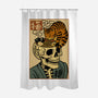 Skull Noodles And Cat Uikioe-None-Polyester-Shower Curtain-fanfabio