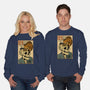 Skull Noodles And Cat Uikioe-Unisex-Crew Neck-Sweatshirt-fanfabio