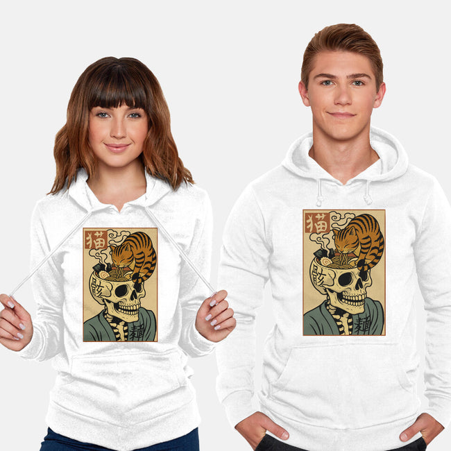 Skull Noodles And Cat Uikioe-Unisex-Pullover-Sweatshirt-fanfabio