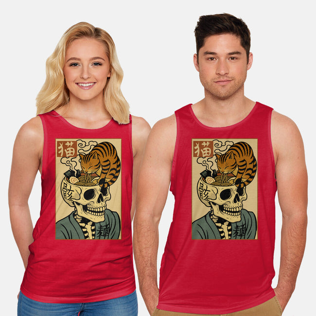 Skull Noodles And Cat Uikioe-Unisex-Basic-Tank-fanfabio