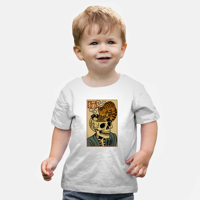 Skull Noodles And Cat Uikioe-Baby-Basic-Tee-fanfabio