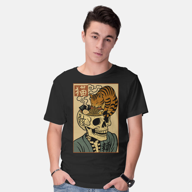 Skull Noodles And Cat Uikioe-Mens-Basic-Tee-fanfabio