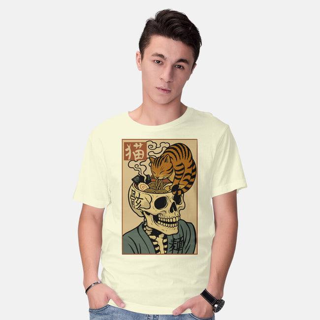 Skull Noodles And Cat Uikioe-Mens-Basic-Tee-fanfabio