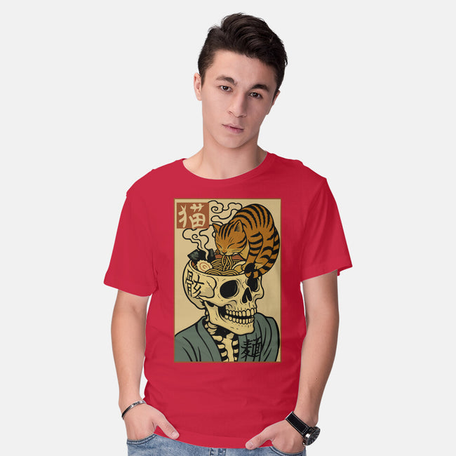 Skull Noodles And Cat Uikioe-Mens-Basic-Tee-fanfabio