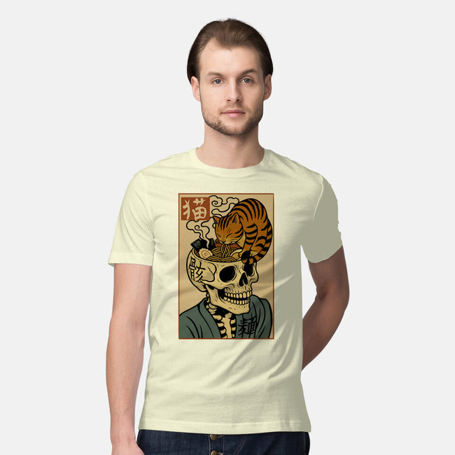 Skull Noodles And Cat Uikioe-Mens-Premium-Tee-fanfabio