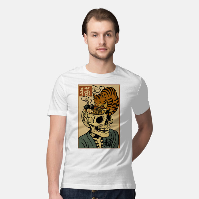 Skull Noodles And Cat Uikioe-Mens-Premium-Tee-fanfabio
