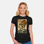 Skull Noodles And Cat Uikioe-Womens-Fitted-Tee-fanfabio