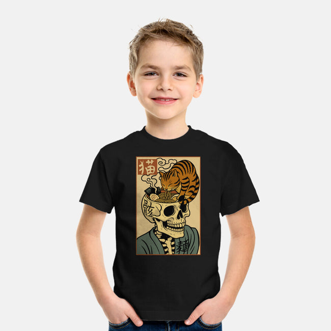 Skull Noodles And Cat Uikioe-Youth-Basic-Tee-fanfabio