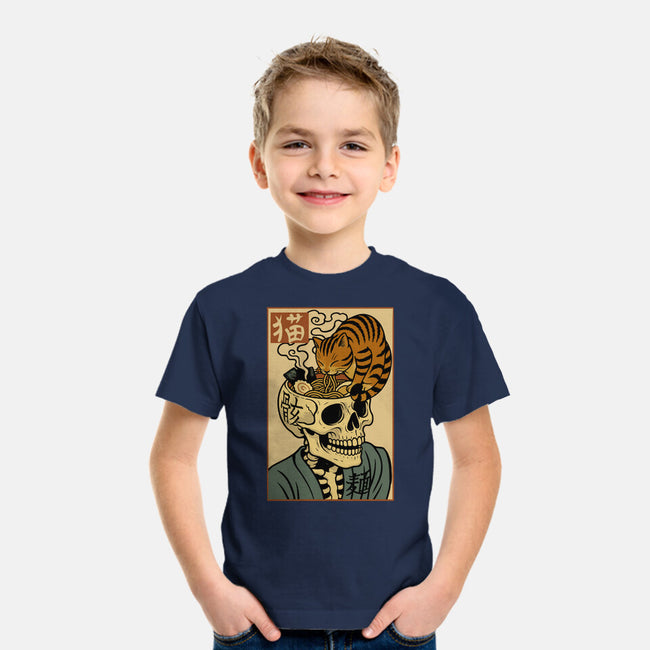 Skull Noodles And Cat Uikioe-Youth-Basic-Tee-fanfabio