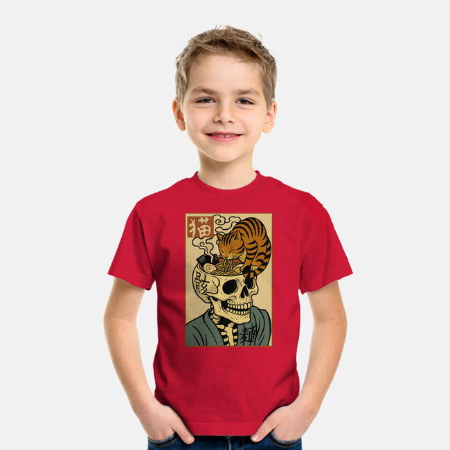 Skull Noodles And Cat Uikioe-Youth-Basic-Tee-fanfabio