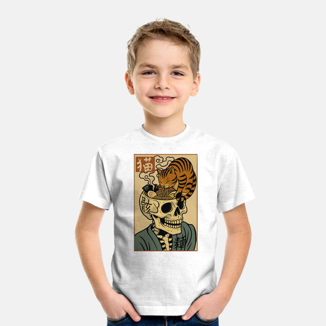 Skull Noodles And Cat Uikioe-Youth-Basic-Tee-fanfabio