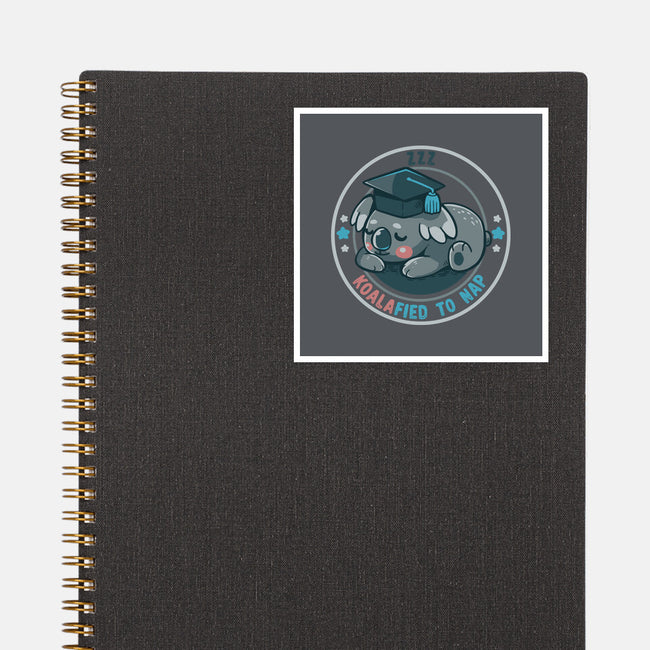 Koalafied To Nap-None-Glossy-Sticker-TechraNova