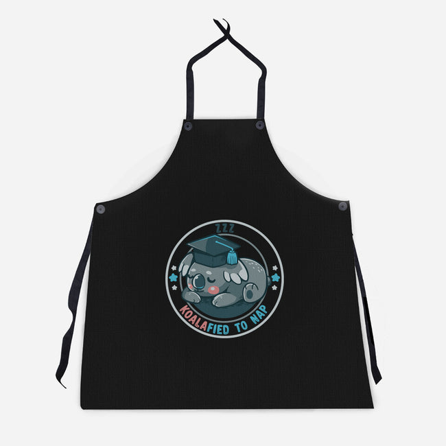 Koalafied To Nap-Unisex-Kitchen-Apron-TechraNova