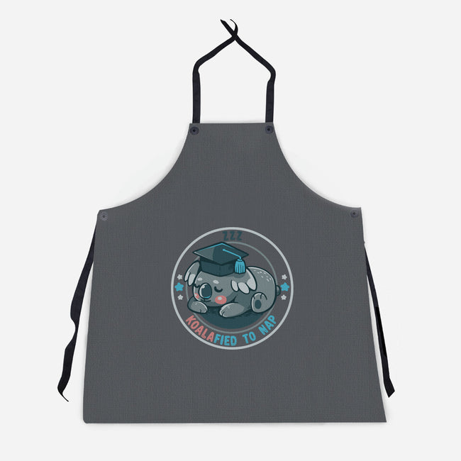 Koalafied To Nap-Unisex-Kitchen-Apron-TechraNova