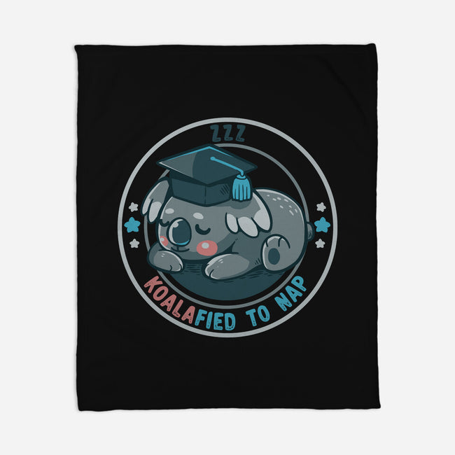 Koalafied To Nap-None-Fleece-Blanket-TechraNova
