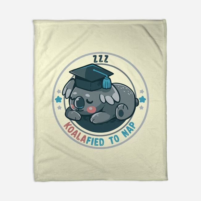 Koalafied To Nap-None-Fleece-Blanket-TechraNova