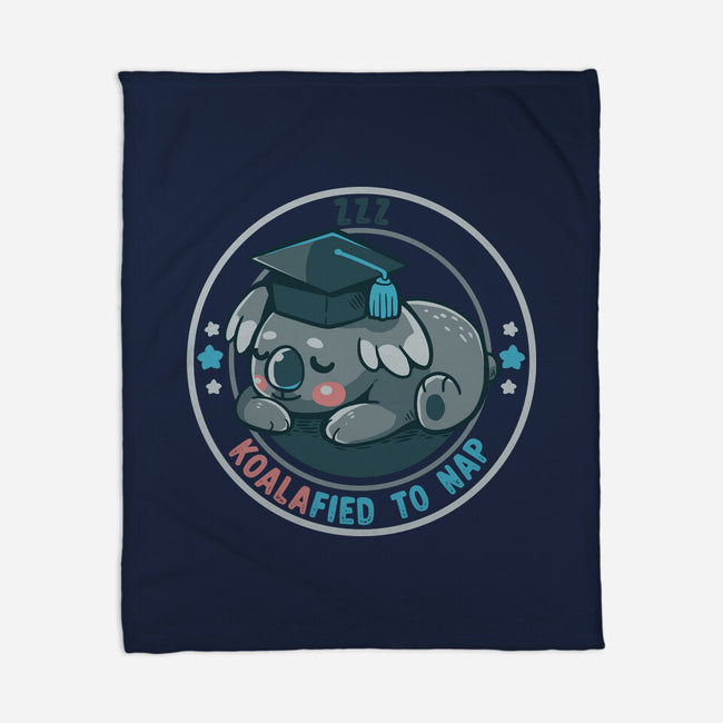 Koalafied To Nap-None-Fleece-Blanket-TechraNova