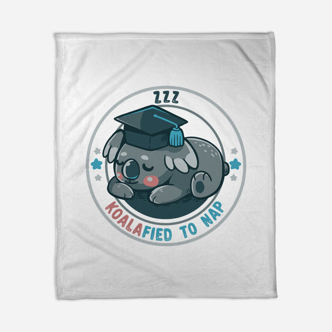 Koalafied To Nap-None-Fleece-Blanket-TechraNova